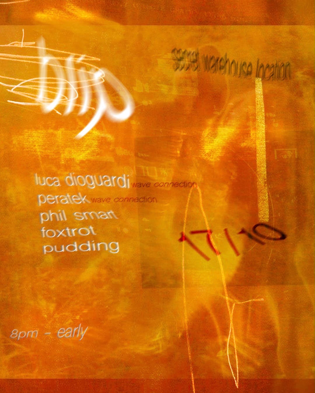 Blip with Luca Dioguardi + peratek, Phil Smart, pudding, foxtrot