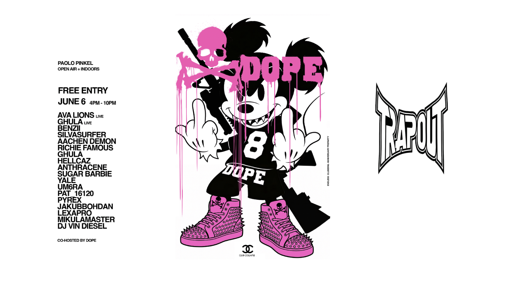 One Year of [8] (feat. DOPE) [FREE / OPEN AIR / 2 STAGES / PREPARTY] flyer
