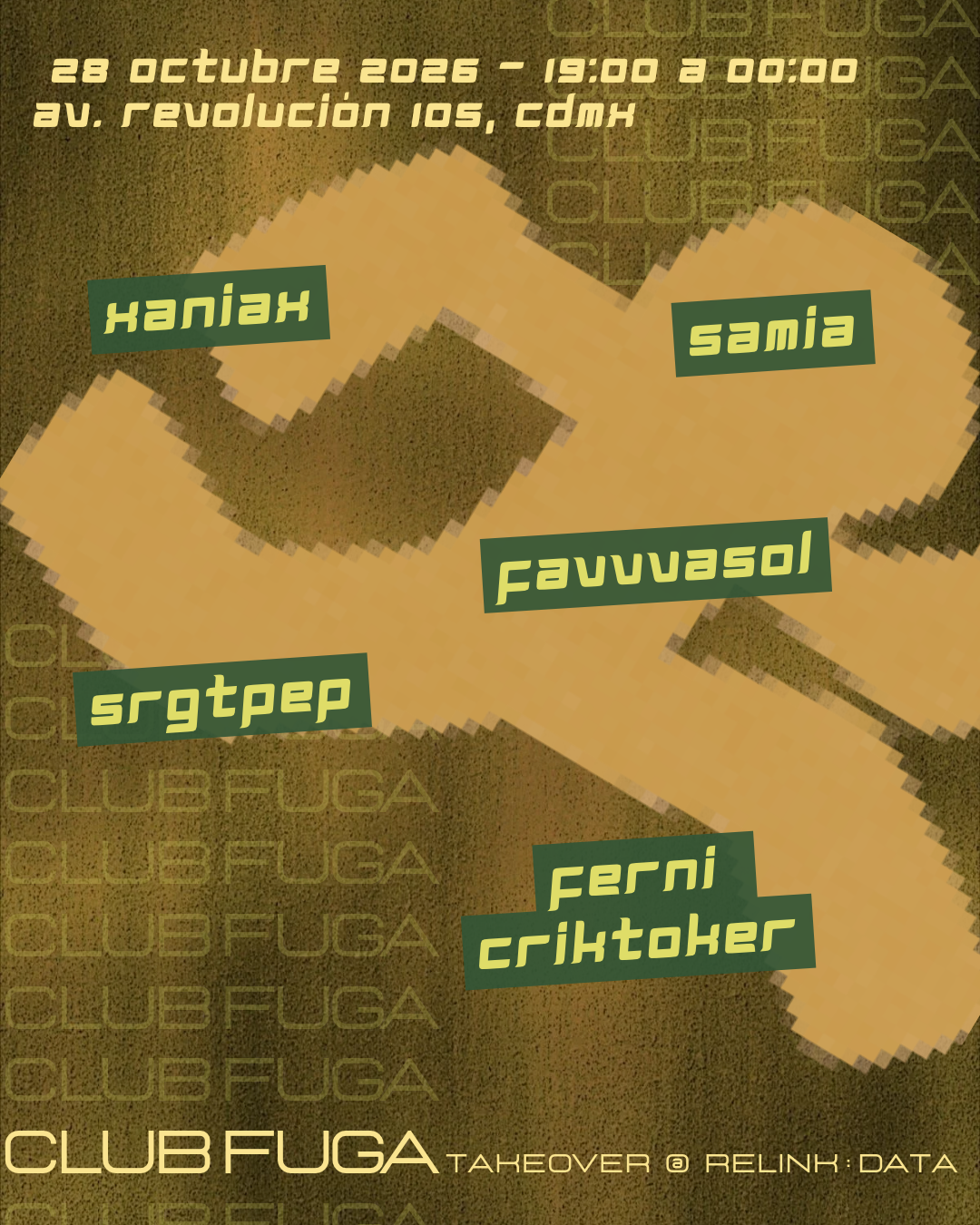 Flyer de CLUB FUGA TAKEOVER
