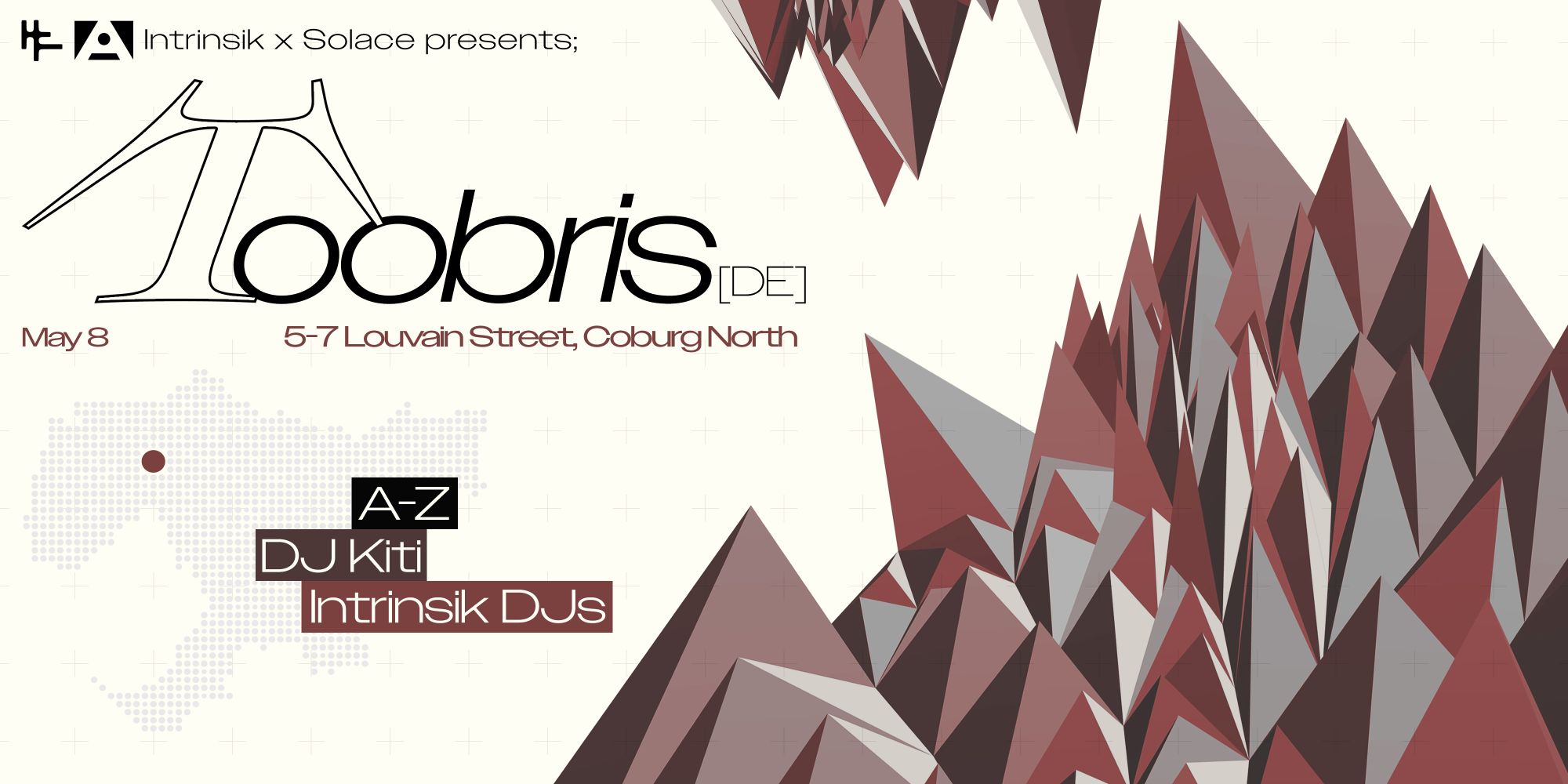 Instrinsik x Solace presents - Toobris [DE] NOW AT The Industrique
