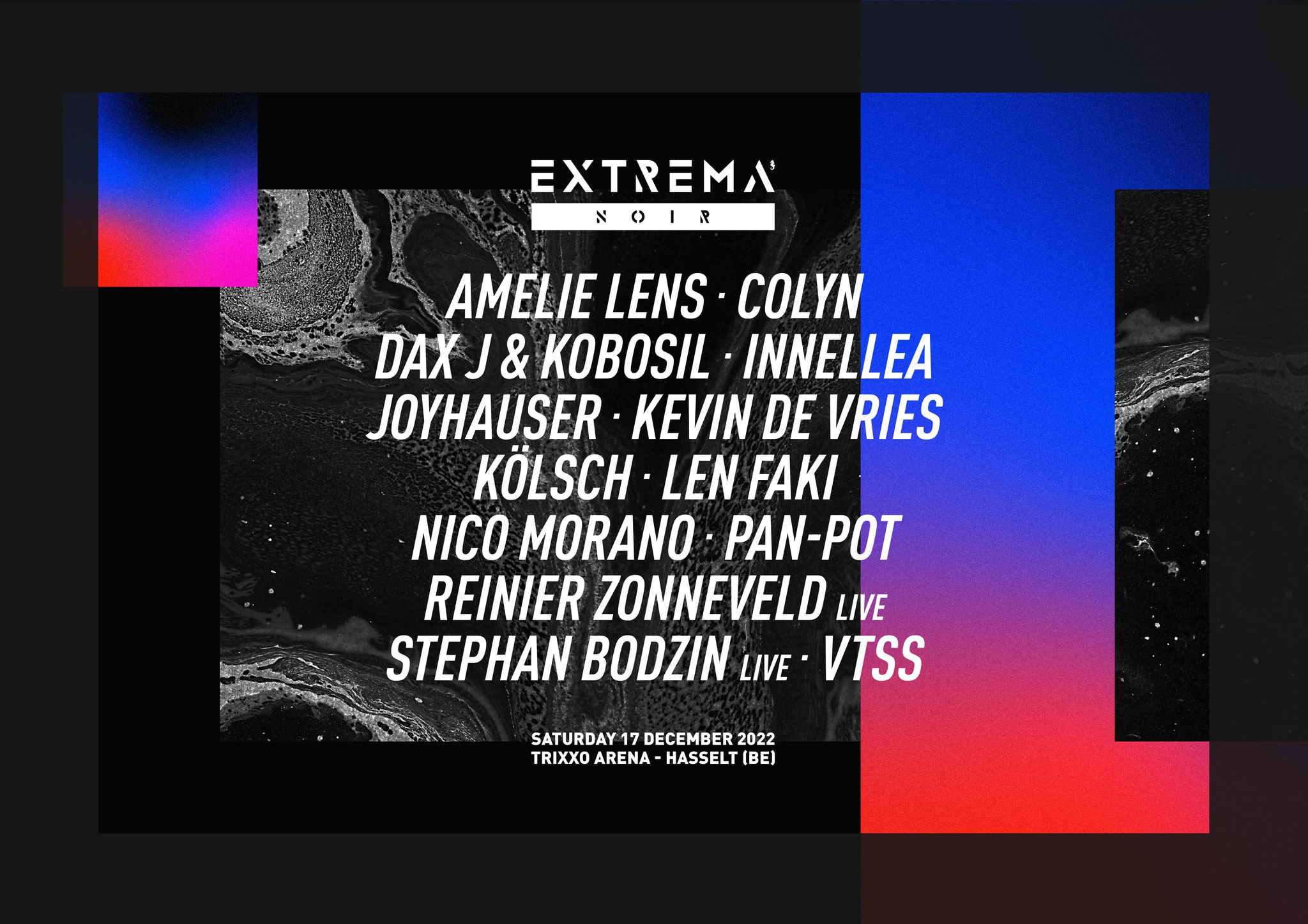 Line up Extrema Outdoor Belgium : r/Techno