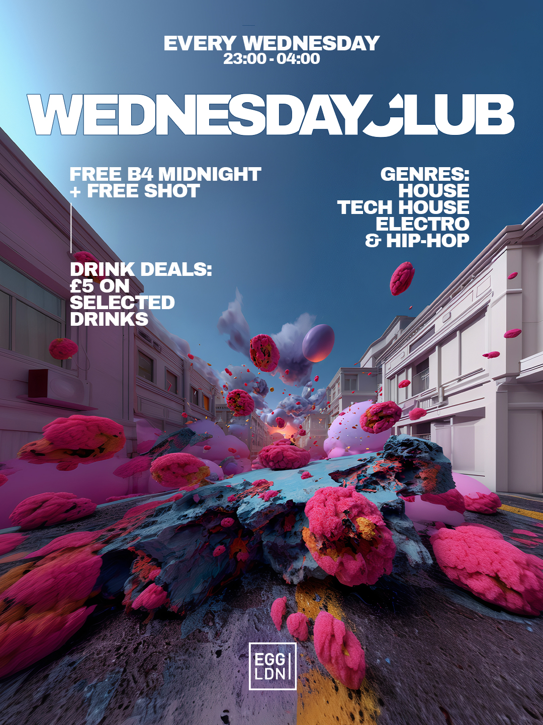 Wednesday Club: House, Tech House, Electro & Hip Hop - Egg London
