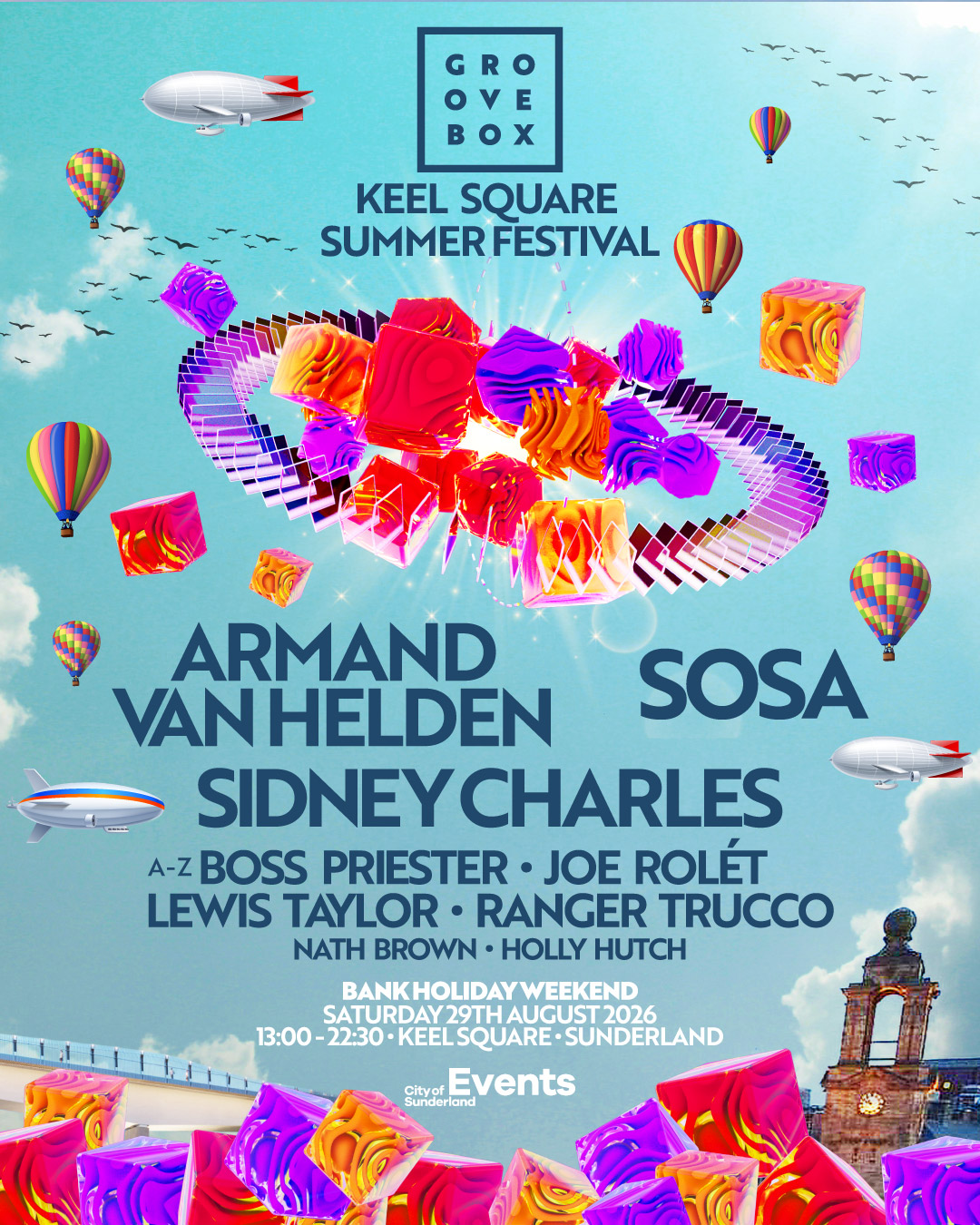 Armand Van Helden, SOSA & MORE - Groovebox Keel SQ Summer Fest