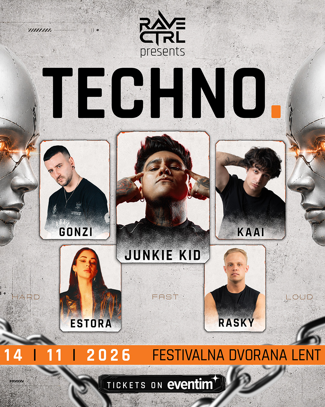 TECHNO. | 14. 11. 2026 | Festivalna dvorana Lent, Maribor