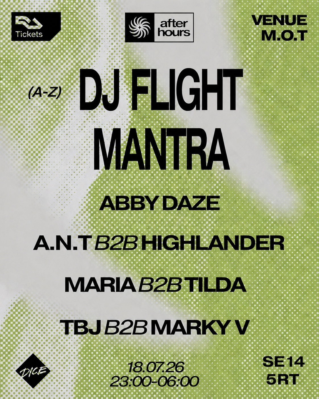 After Hours presents: Mantra & DJ Flight