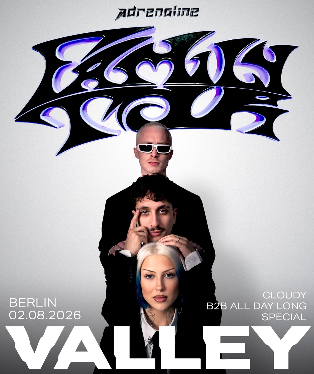 Adrenaline Family Tour : Cloudy b2b ALL DAY LONG Special