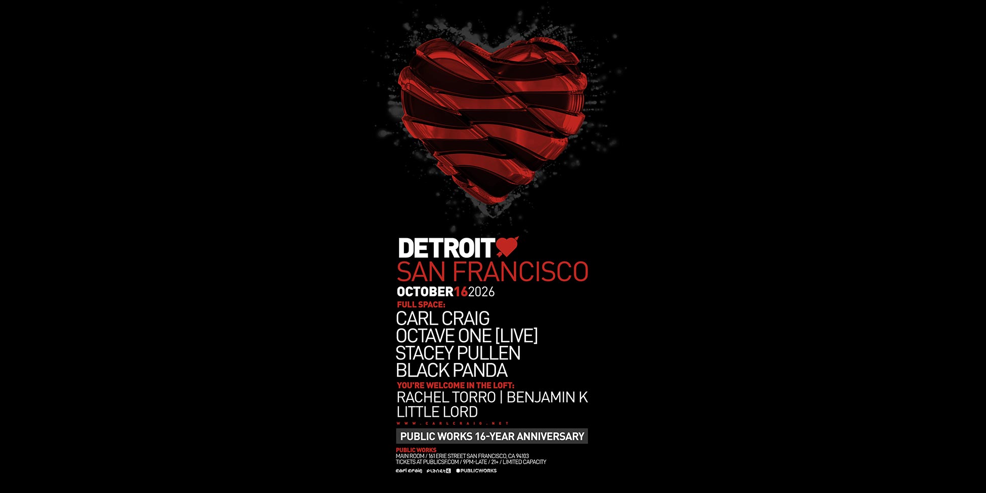 PW 16-Year Anniversary Night Two: Detroit Love with Carl Craig, Octave One (Live)