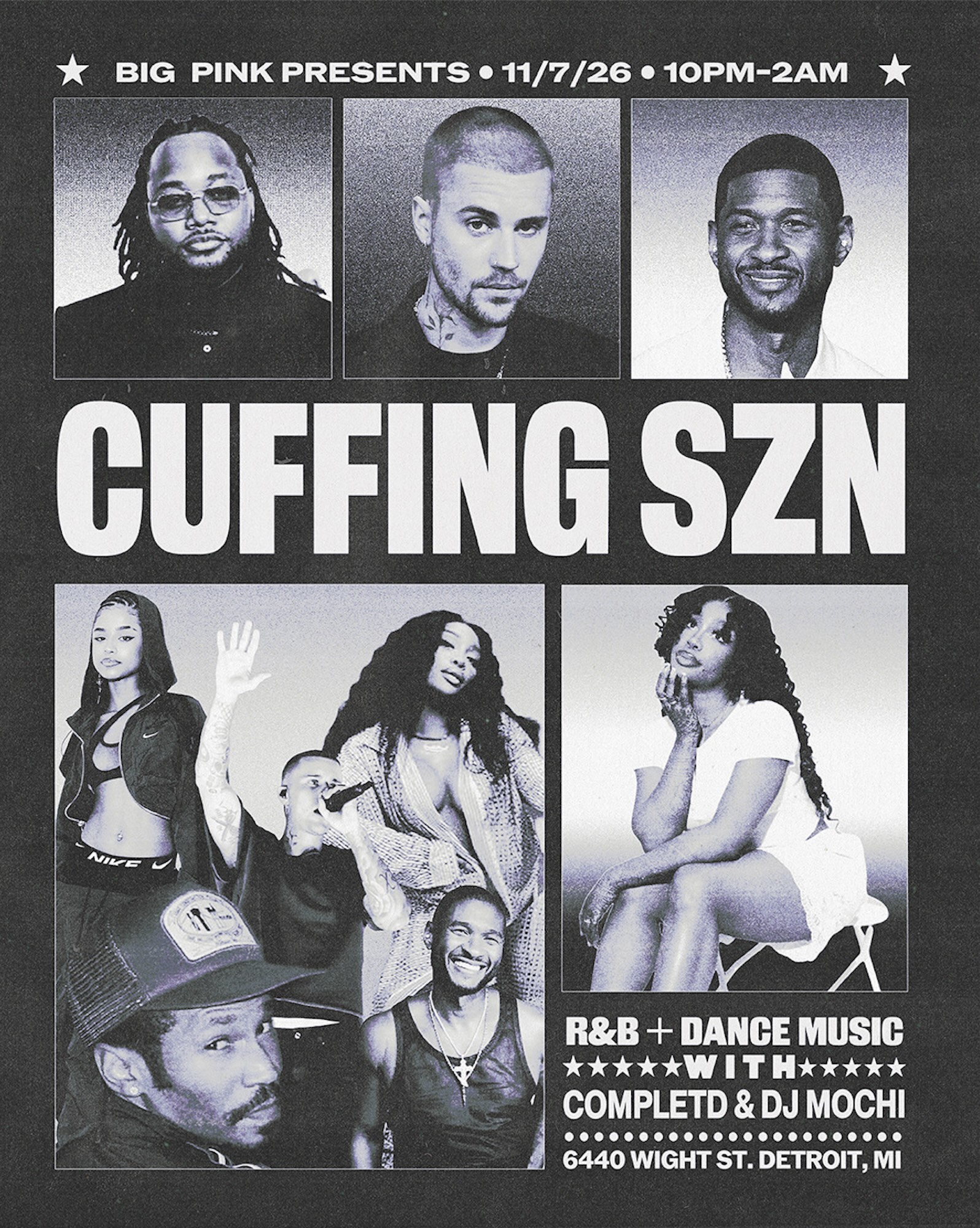 CUFFING SZN: DJ MOCHI & COMPLETD (R&B + DANCE MUSIC) flyer