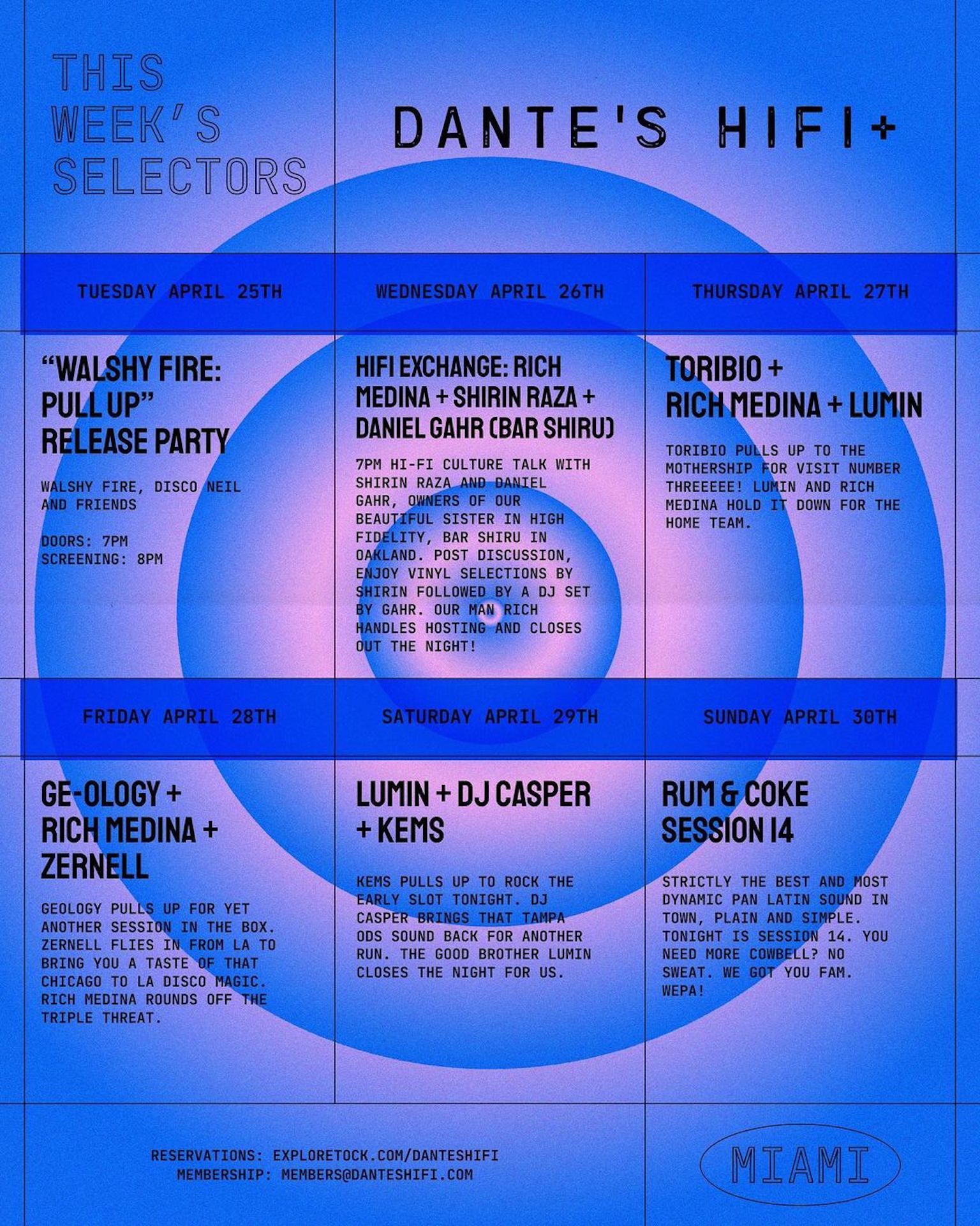 Ge-ology + Rich Medina + Zernell at Dante's HiFi, Miami