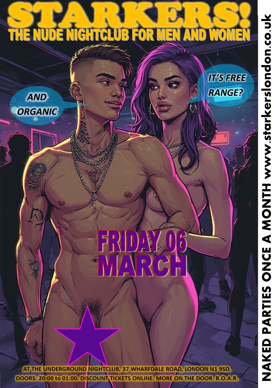 Starkers! (naked clubbing)