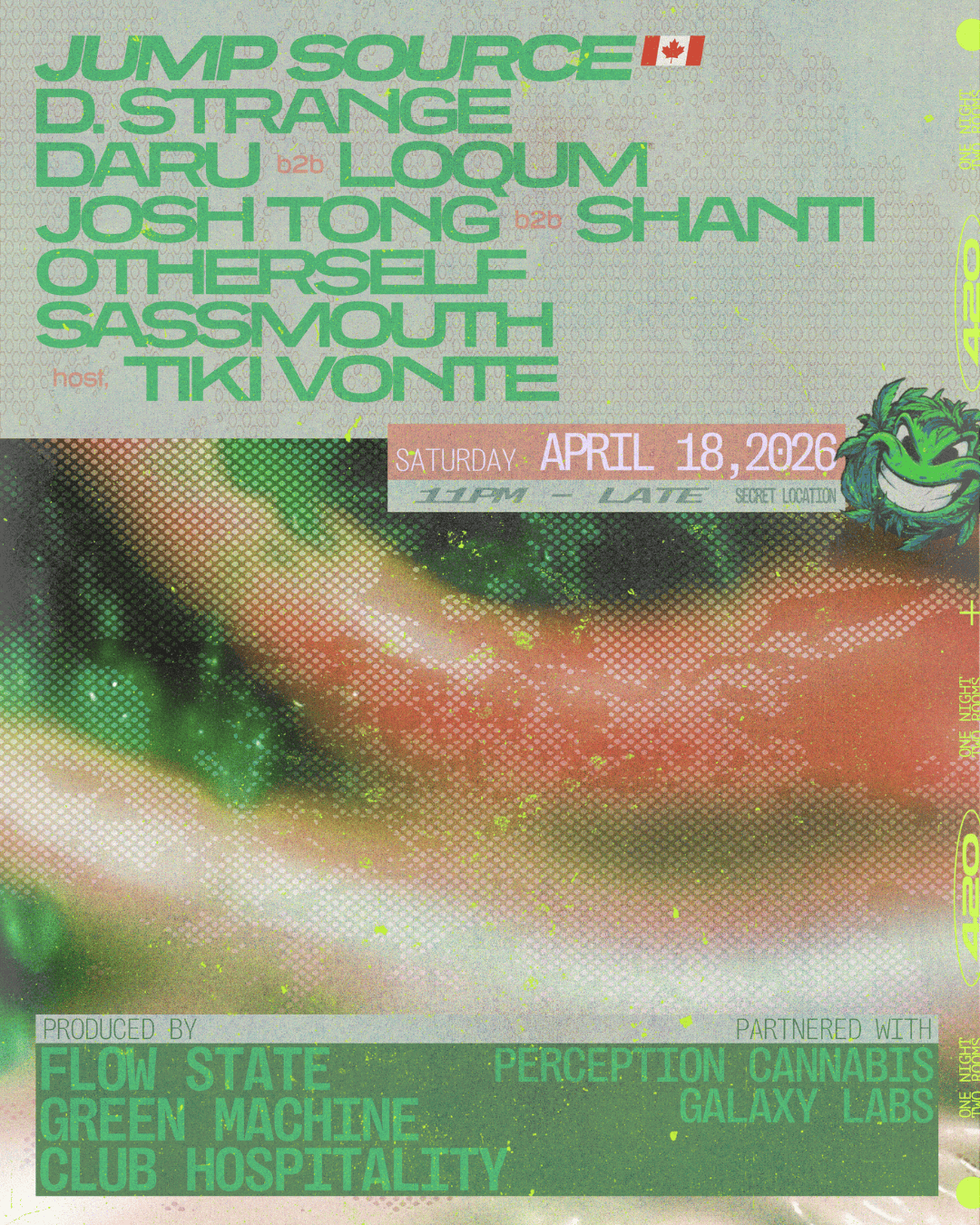 Club Hospitality + Flow State + Green Machine: Jump Source, D. Strange, and more