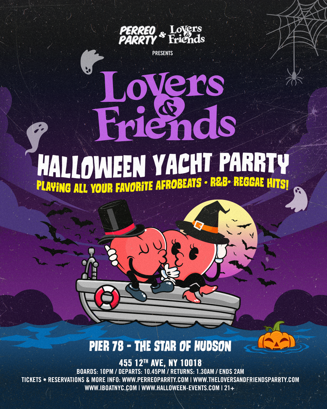 Lovers & Friends Hip-Hop & R&B Halloween Boat Party NYC - Pier 78 at Hudson River Park