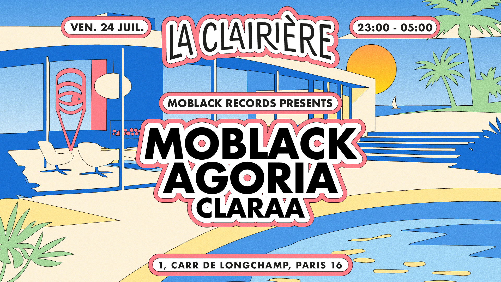 La Clairière: MoBlack, Agoria, CLARAA