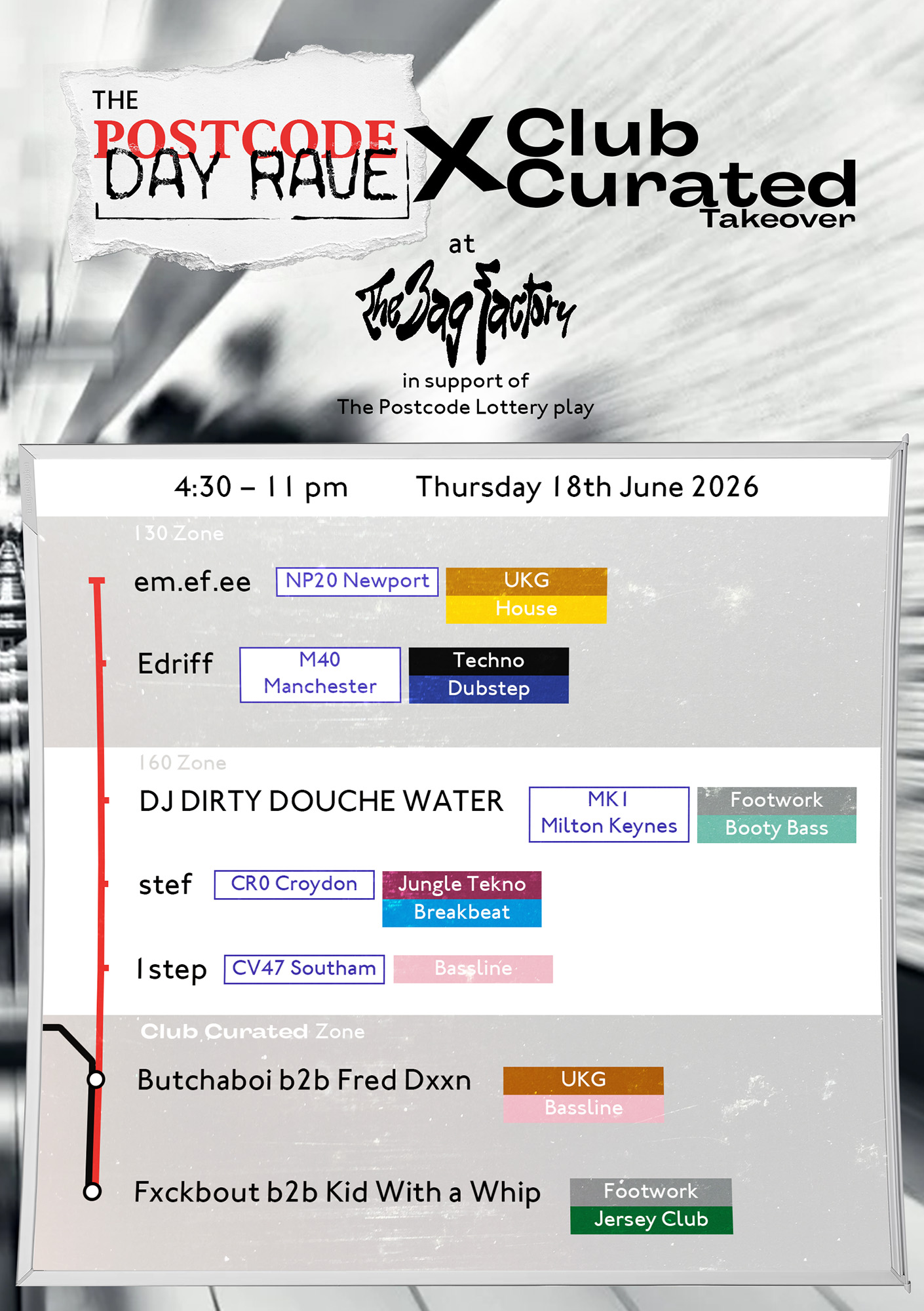The Postcode Day Rave w/ stef, Edriff