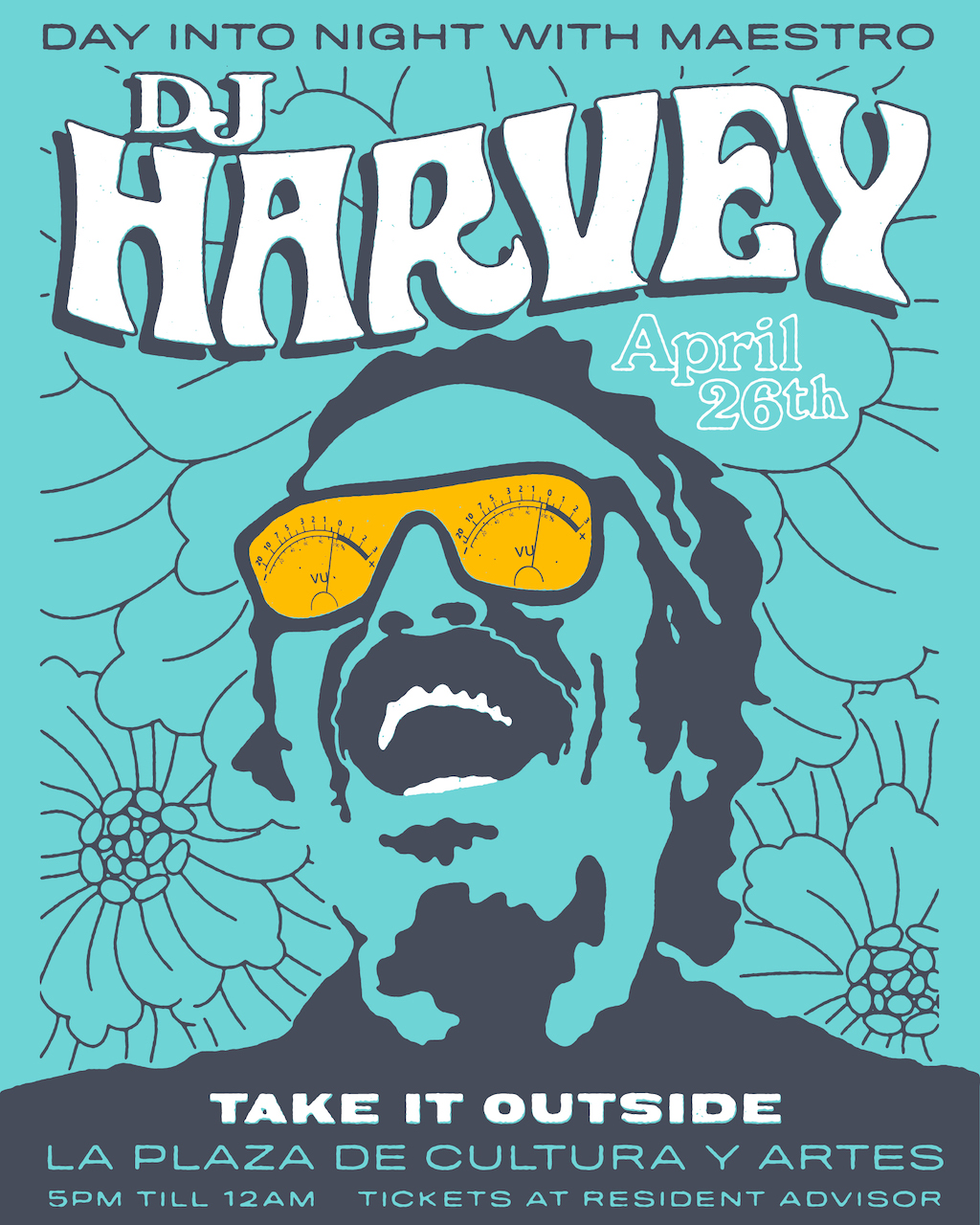 Take it Outside with DJ Harvey at La Plaza de Cultura y Artes, Los