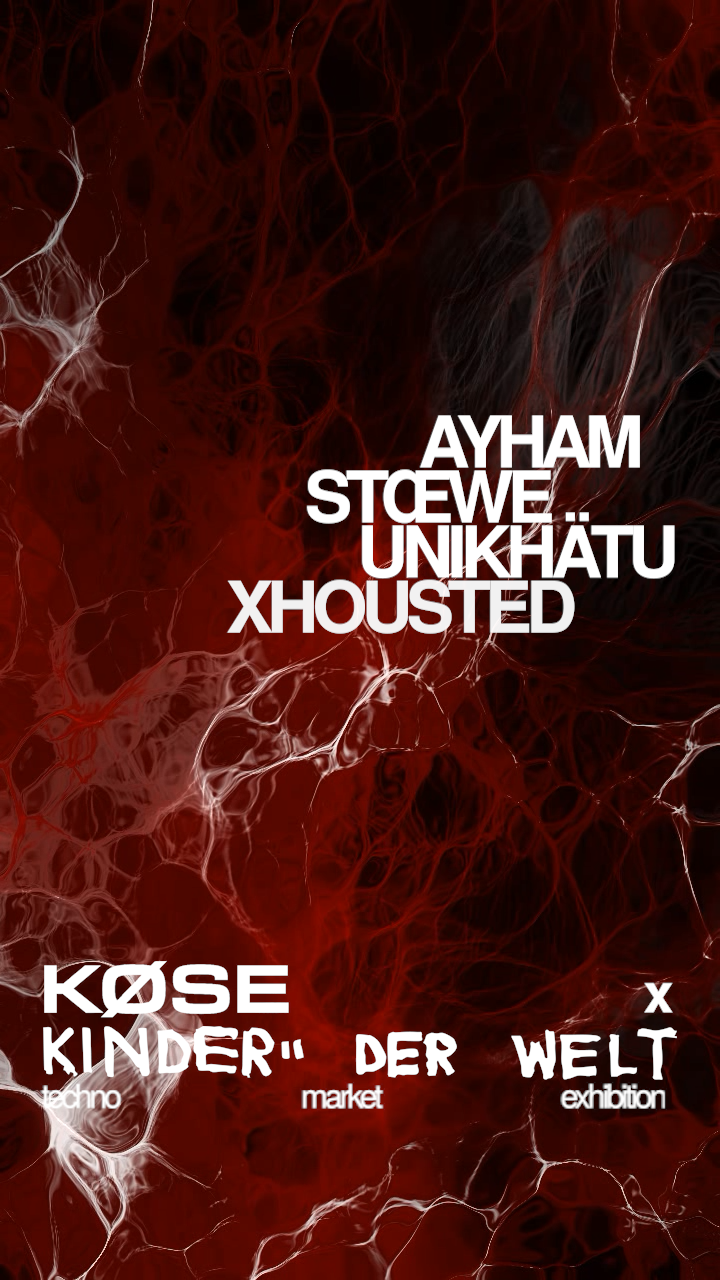 KDW x KØSE BACKYARD 'FALL EDITION' - TECHNO + MARKET & EXHIBITION