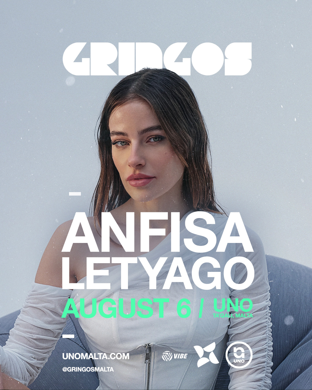 GRINGOS presents Anfisa Letyago at UNO MALTA, Malta