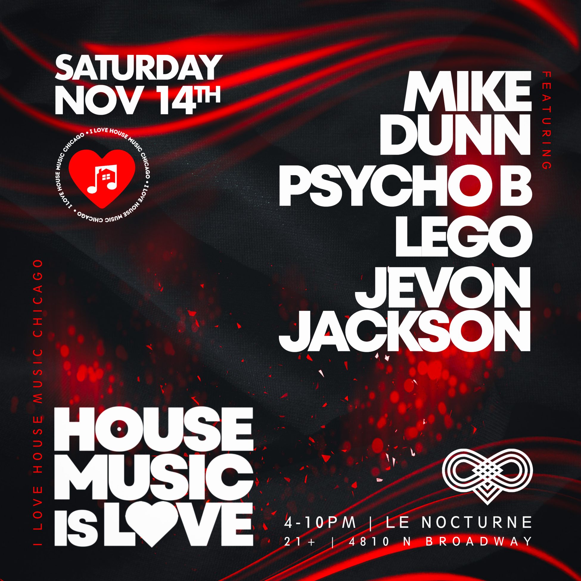 A House Music is Love Day Party Stacked w House Music Titans