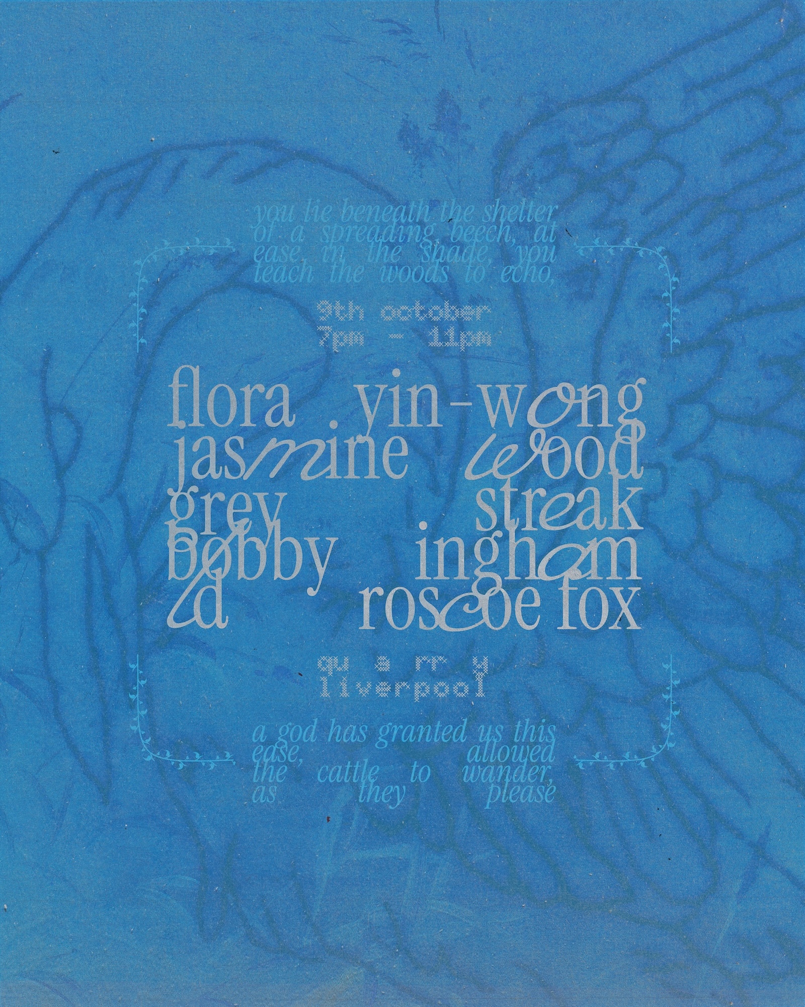 Flora Yin-Wong + Jasmine Wood + Grey Streak + Bobby Ingham + LD b2b Roscoe Fox at Quarry, Liverpool L1 9AS