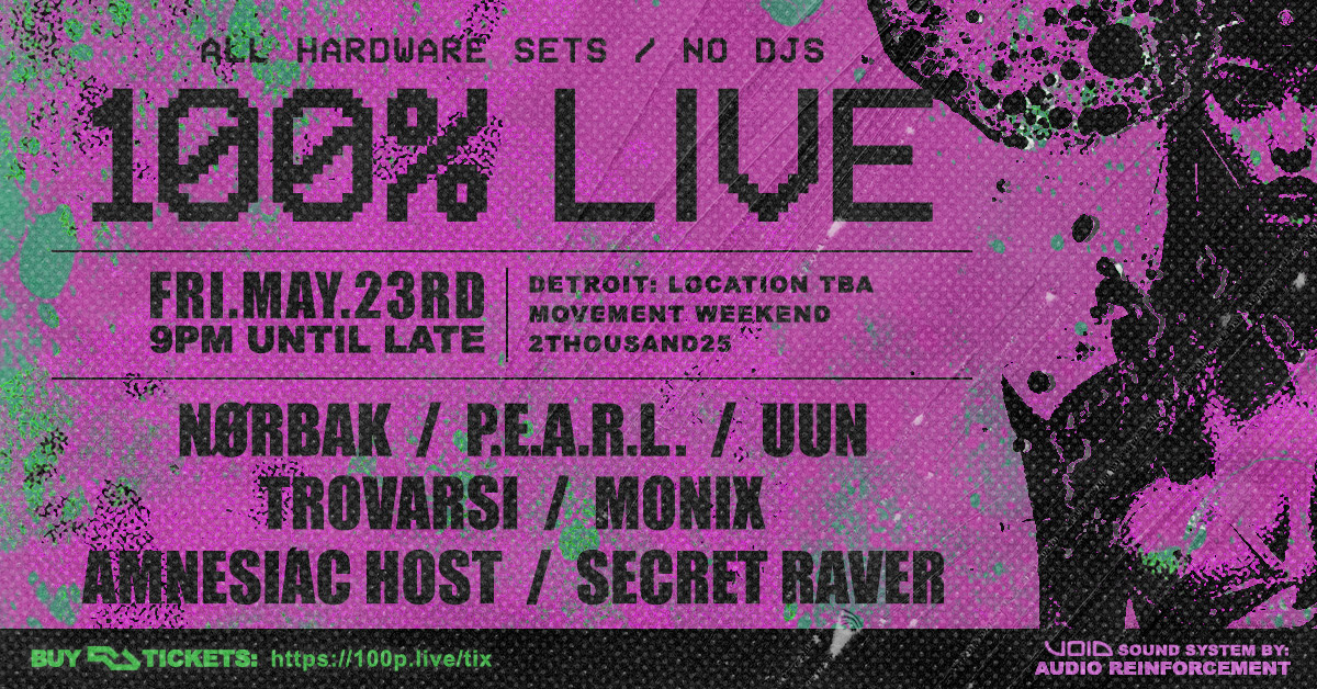 Techno<Detroit> （11枚セット） 100% LIVE Techno – ALL HARDWARE SETS / Movement Opening Party at