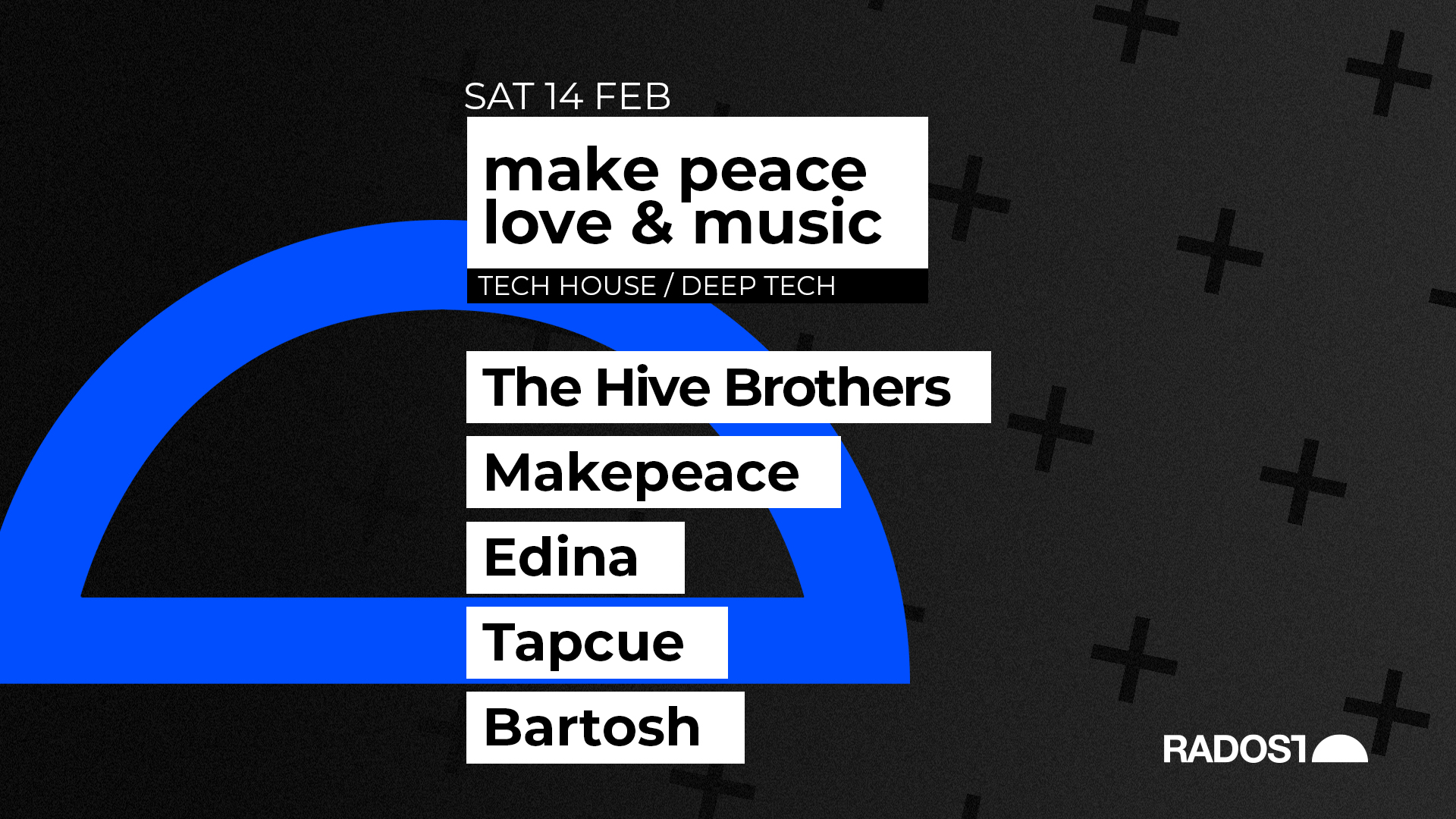 make peace love & music w. The Hive Brothers - Makepeace - Edina - Bartosh - TAPCUE