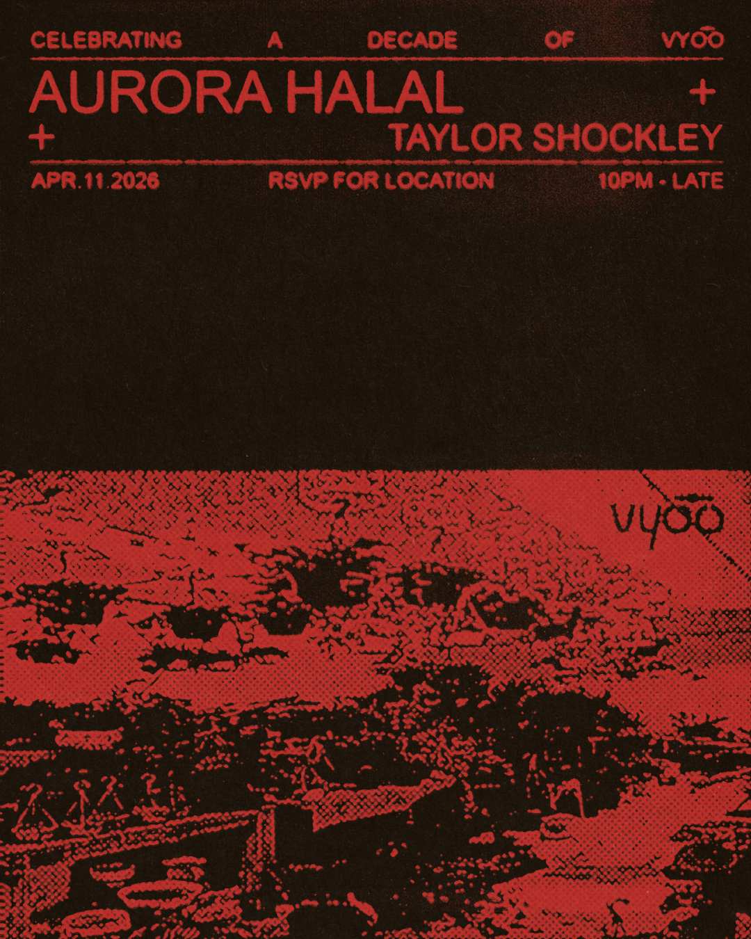 𝐯𝐲𝐨͞𝐨's 10th anniversary with Aurora Halal & Taylor Shockley