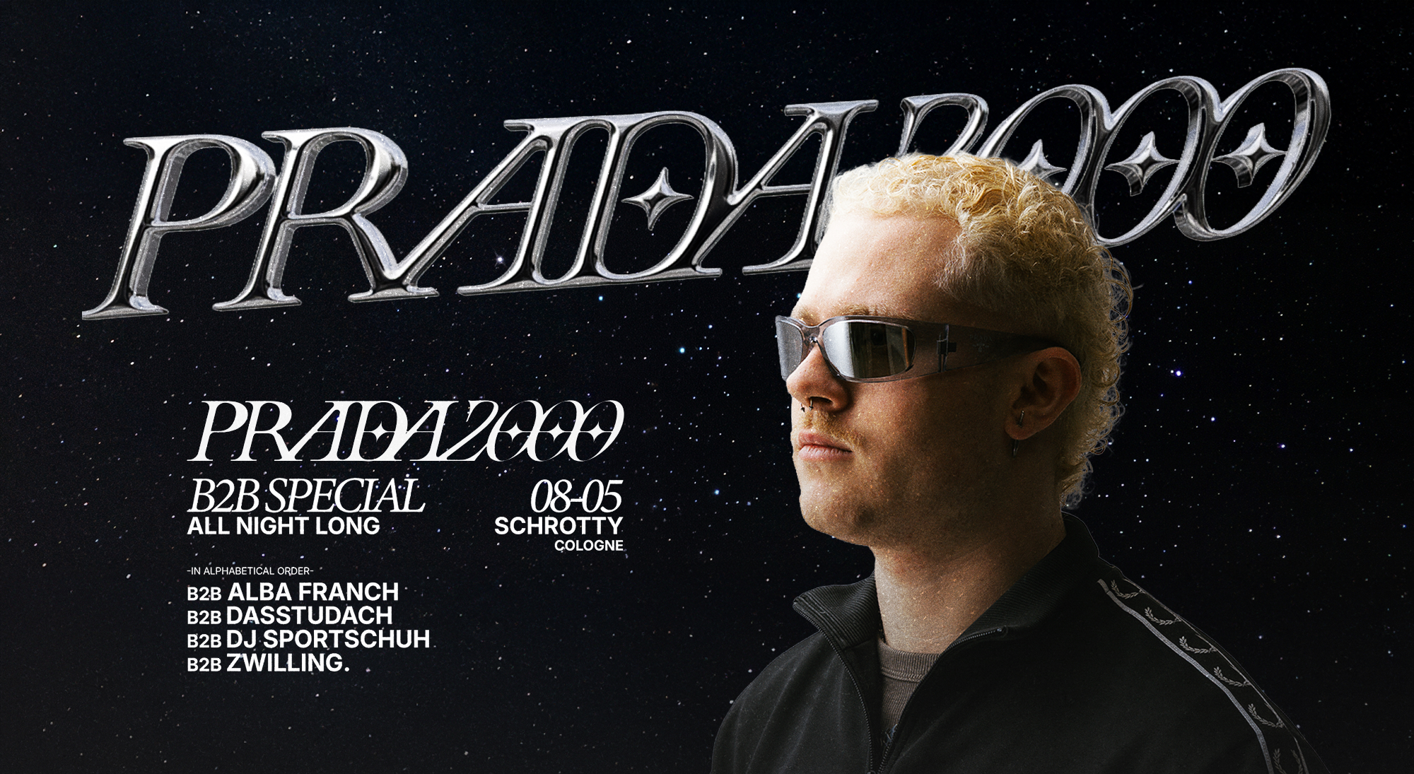 PRADA2000 All Night Long B2B Alba Franch, dasstudach, DJ SPORTSCHUH & Zwilling
