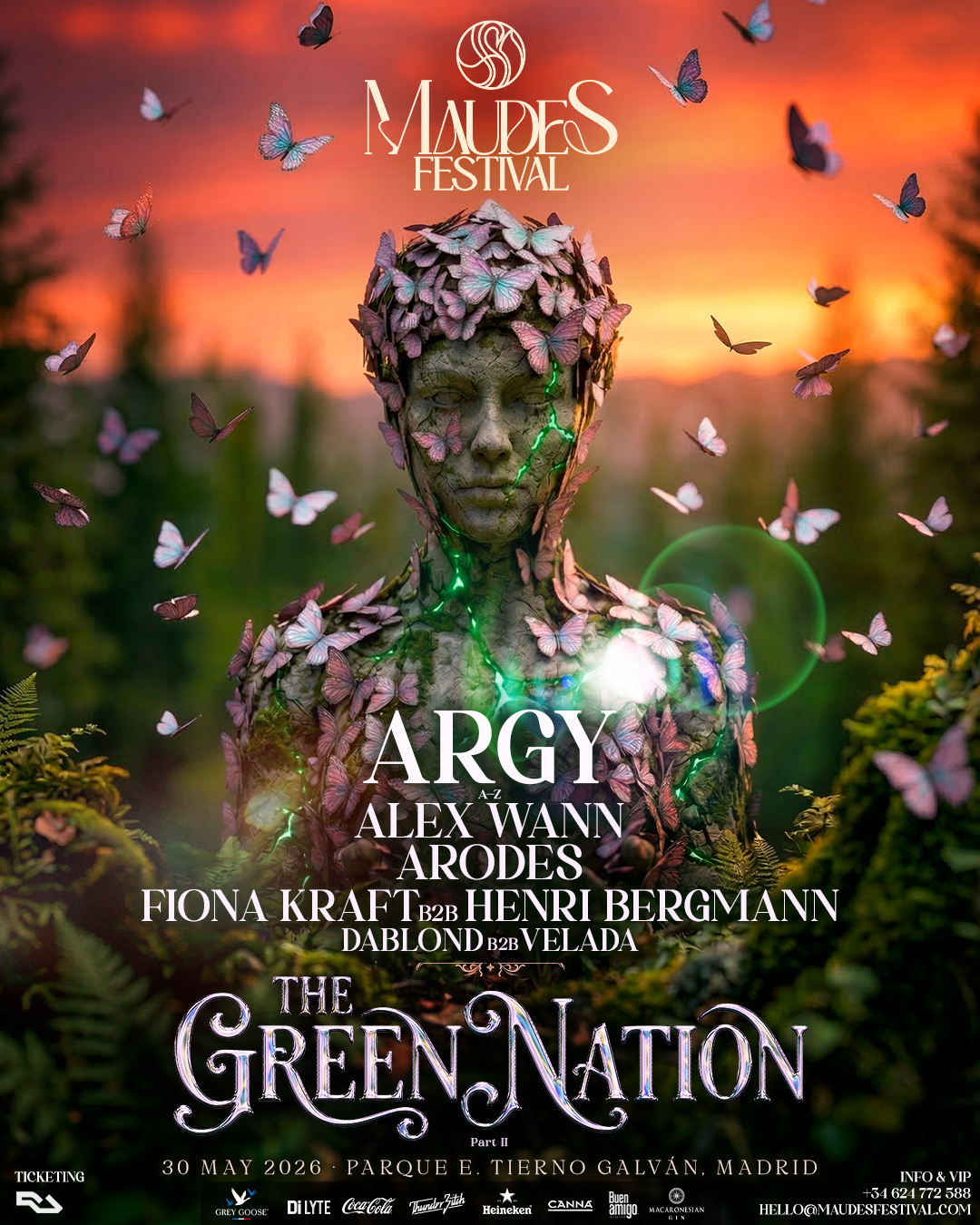 Maudes Festival 2026 The Green Nation #2: Argy, Alex Wann, ARODES