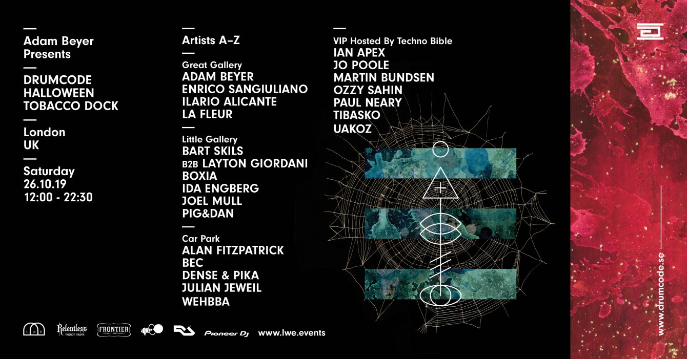 tobacco dock london halloween Drumcode Halloween 2019 at Tobacco Dock, London