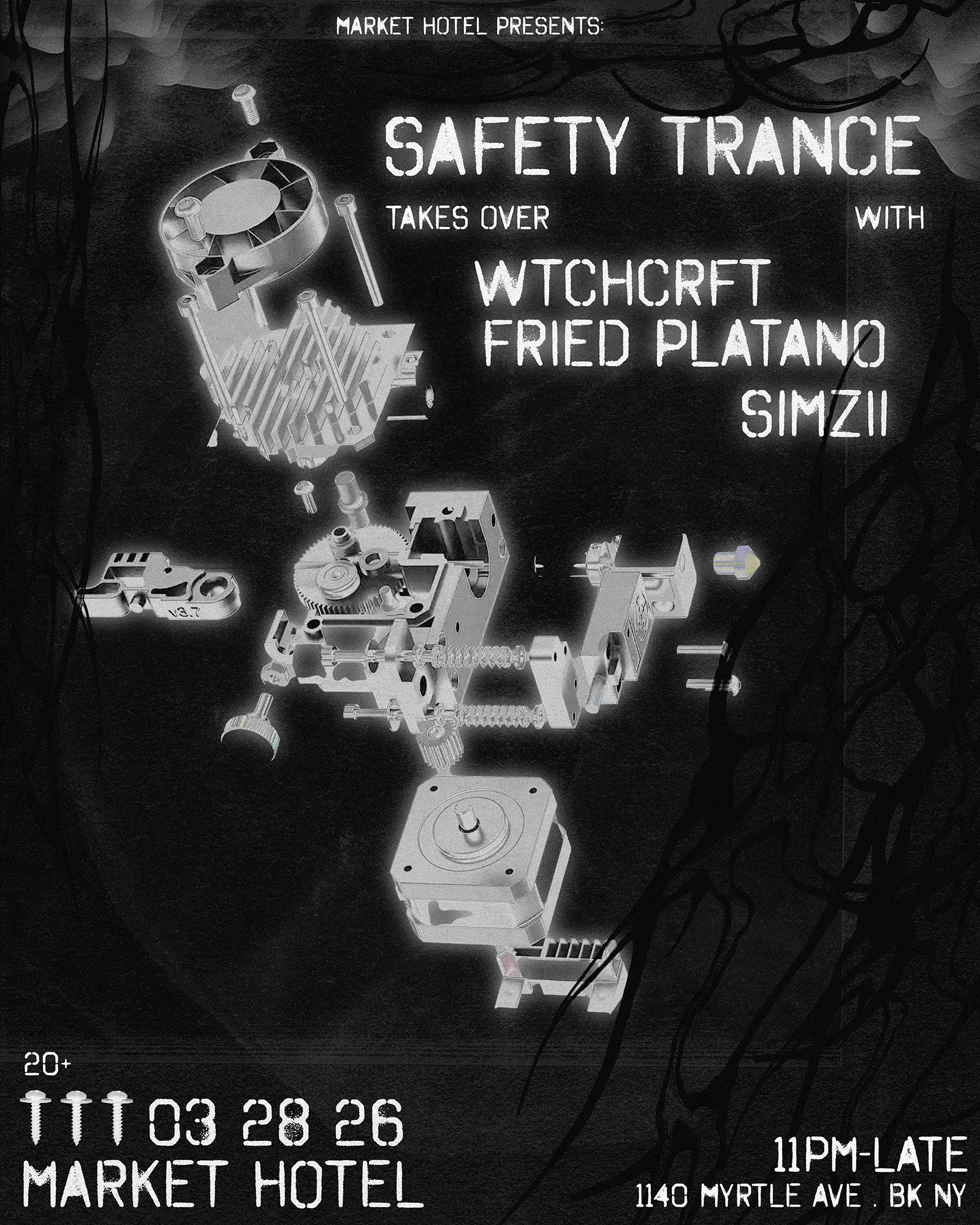 Safety Trance Takes Over Brooklyn with WTCHCRFT, FRIED PLATANO, Simzii