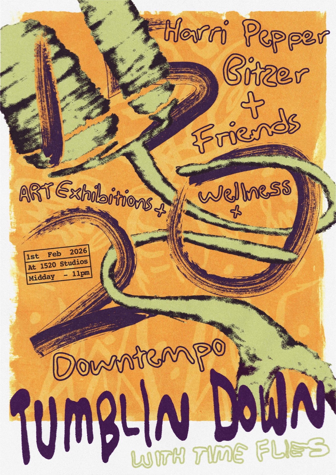 Tumbling Down with Time Flies