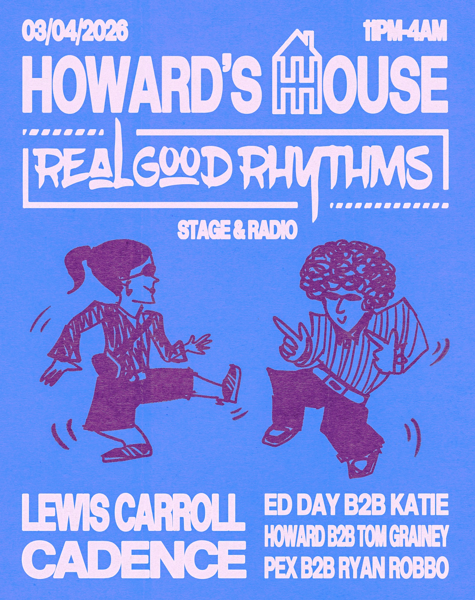 Howard's House x Real Good Rhythms presents Lewis Carroll & Cadence + Support