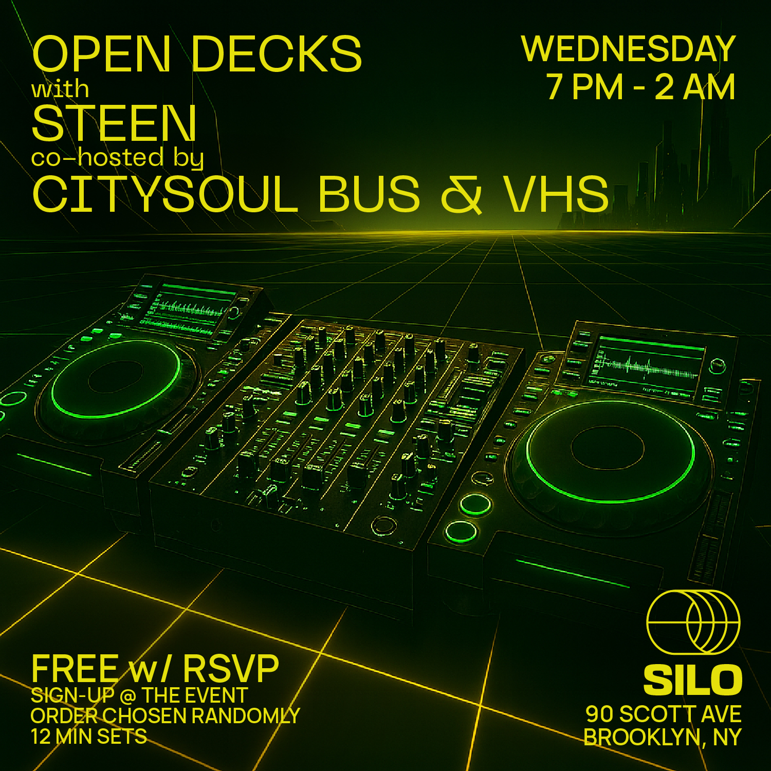 Open Decks with STEEN, Citysoul Bus, & VHS