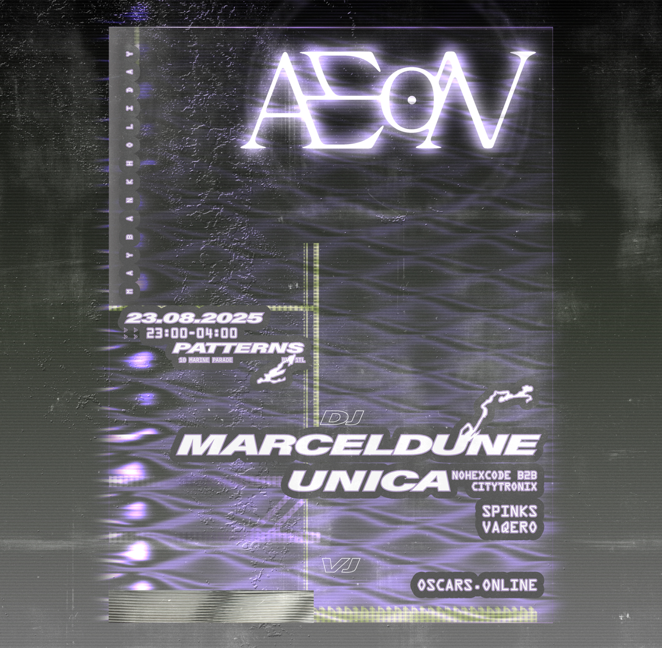 AEON presents: MarcelDune, UNICA (nohexcode b2b CITYTRONIX)