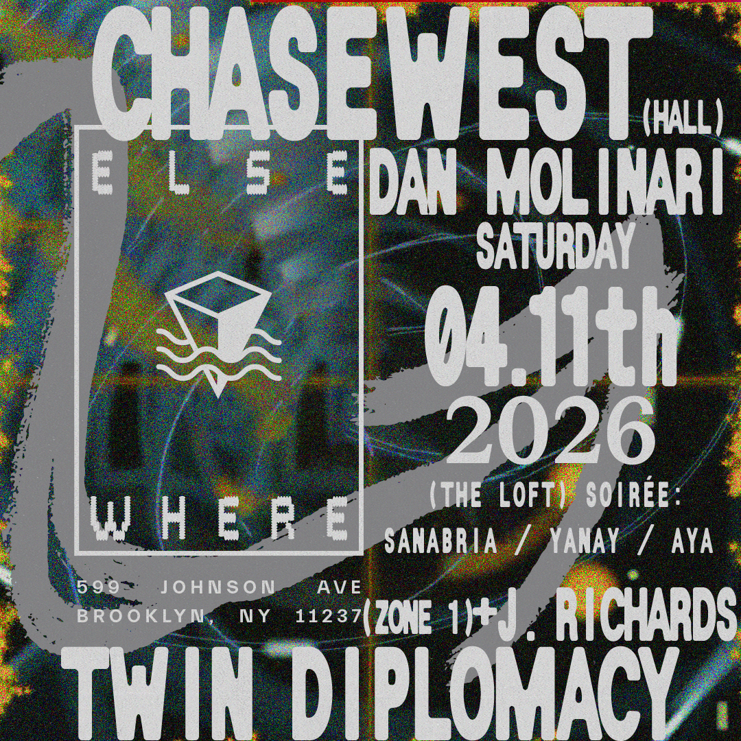 ChaseWest, Dan Molinari, Twin Diplomacy, J. Richards, Soirée: Sanabria, Yanay, Aya 