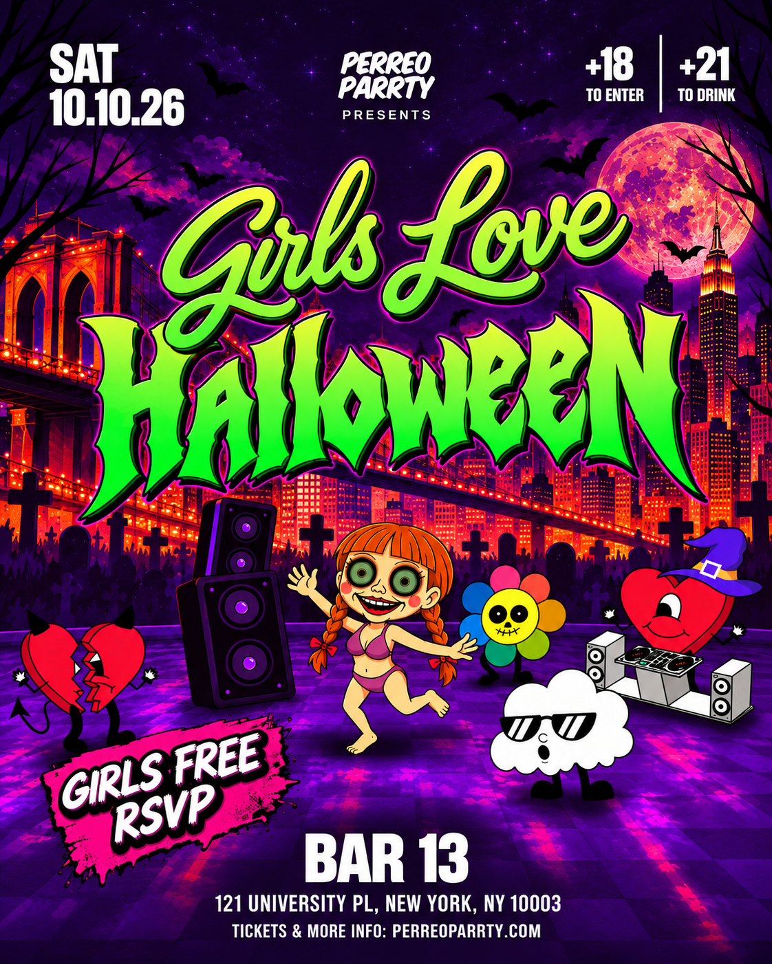 Girls Love Halloween - Latin Reggaeton Dance Party