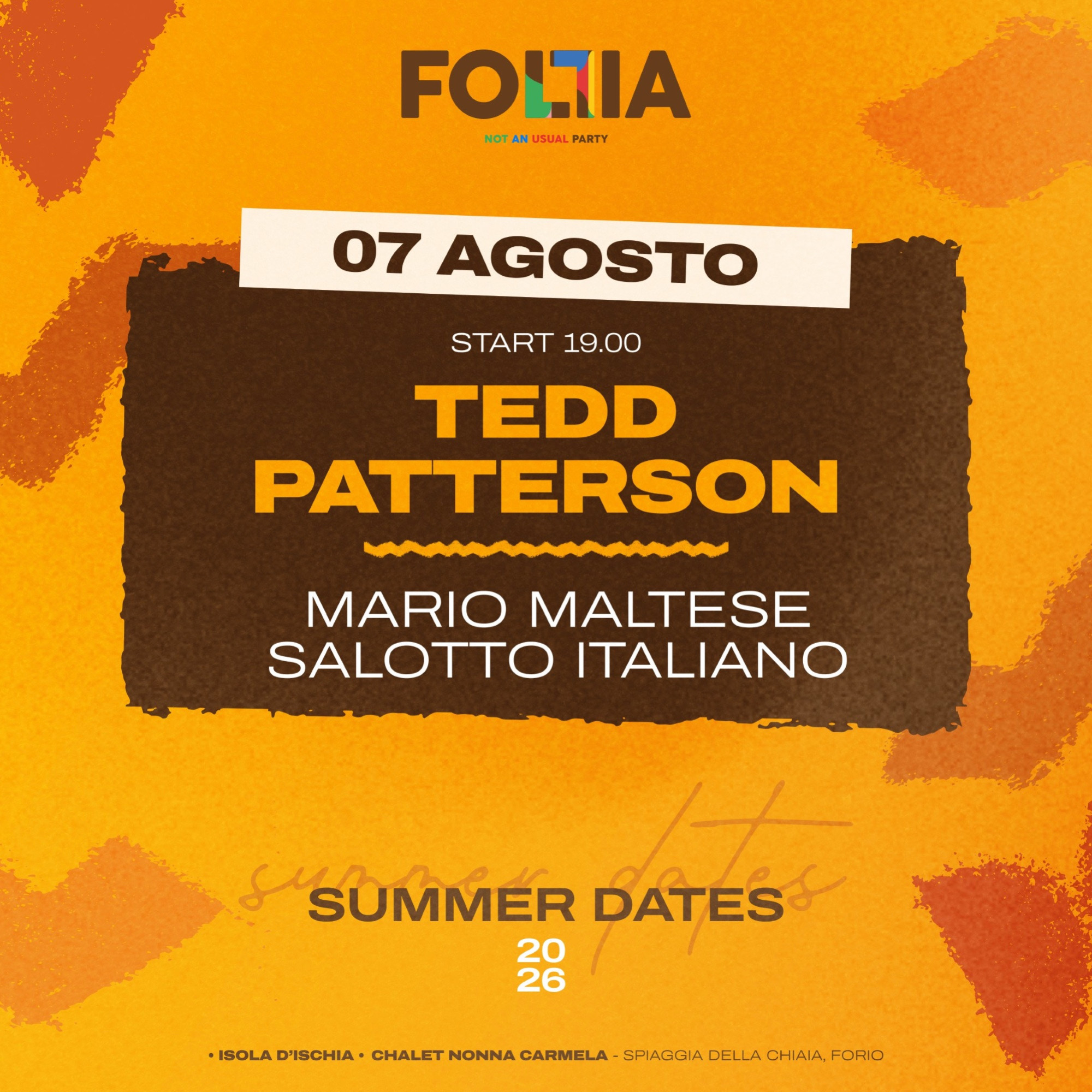 Folliaischia pres. Tedd Patterson + Mario Maltese + Salotto Italiano