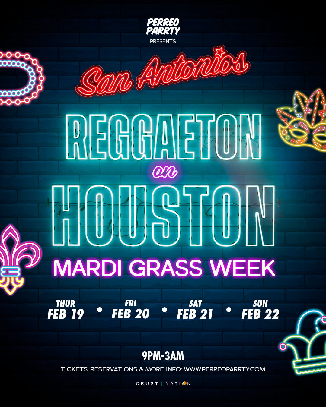 Mardi Gras Reggaeton on Houston - Latin & Reggaeton Party NYC