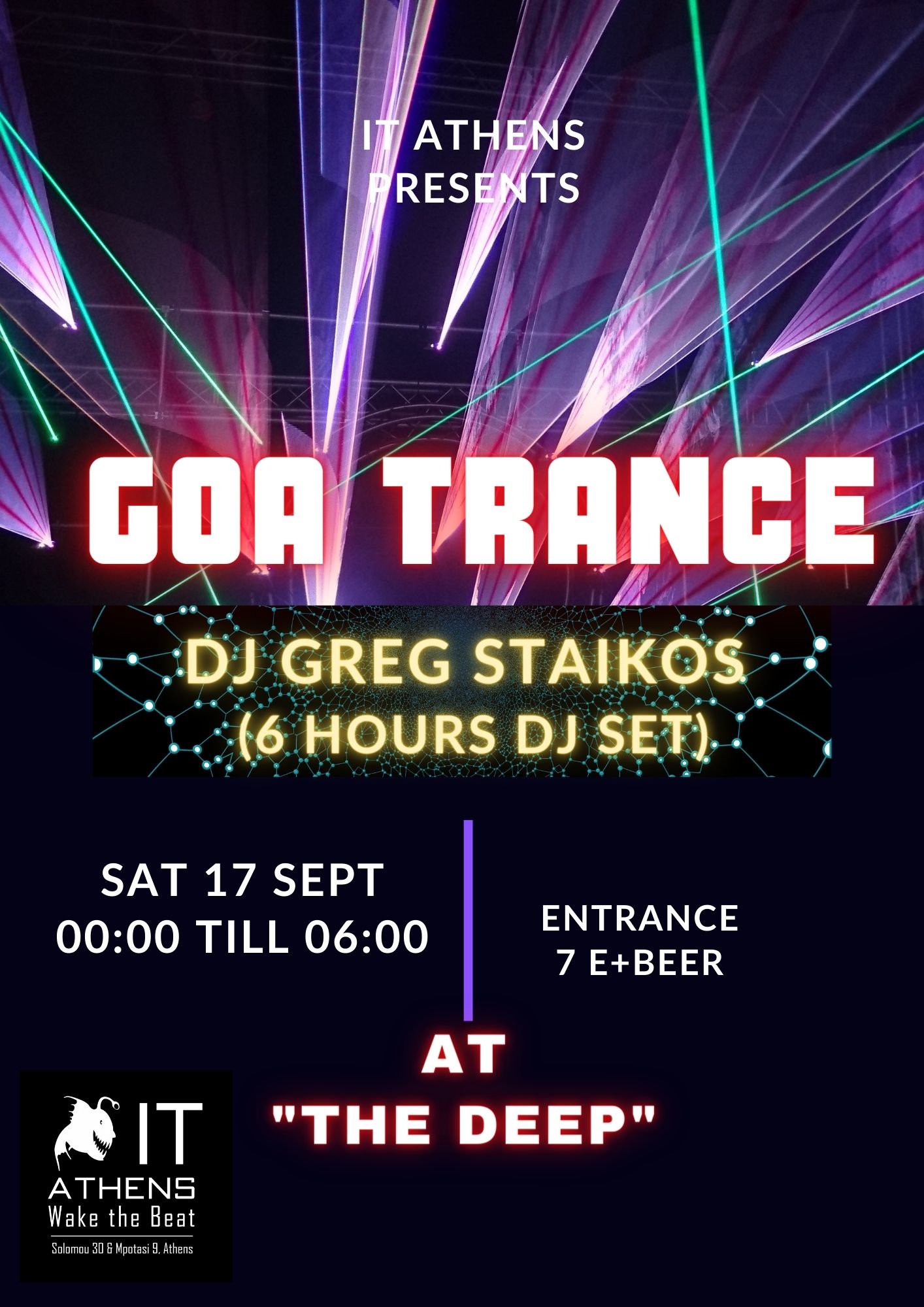 Greg Staikos at IT-Athens - 6H GOA TRANCE DJ SET at IT Athens, Athens