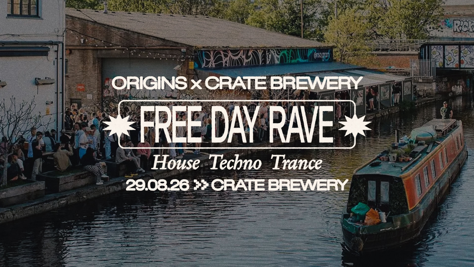 Origins x Crate Day Rave On The Canal