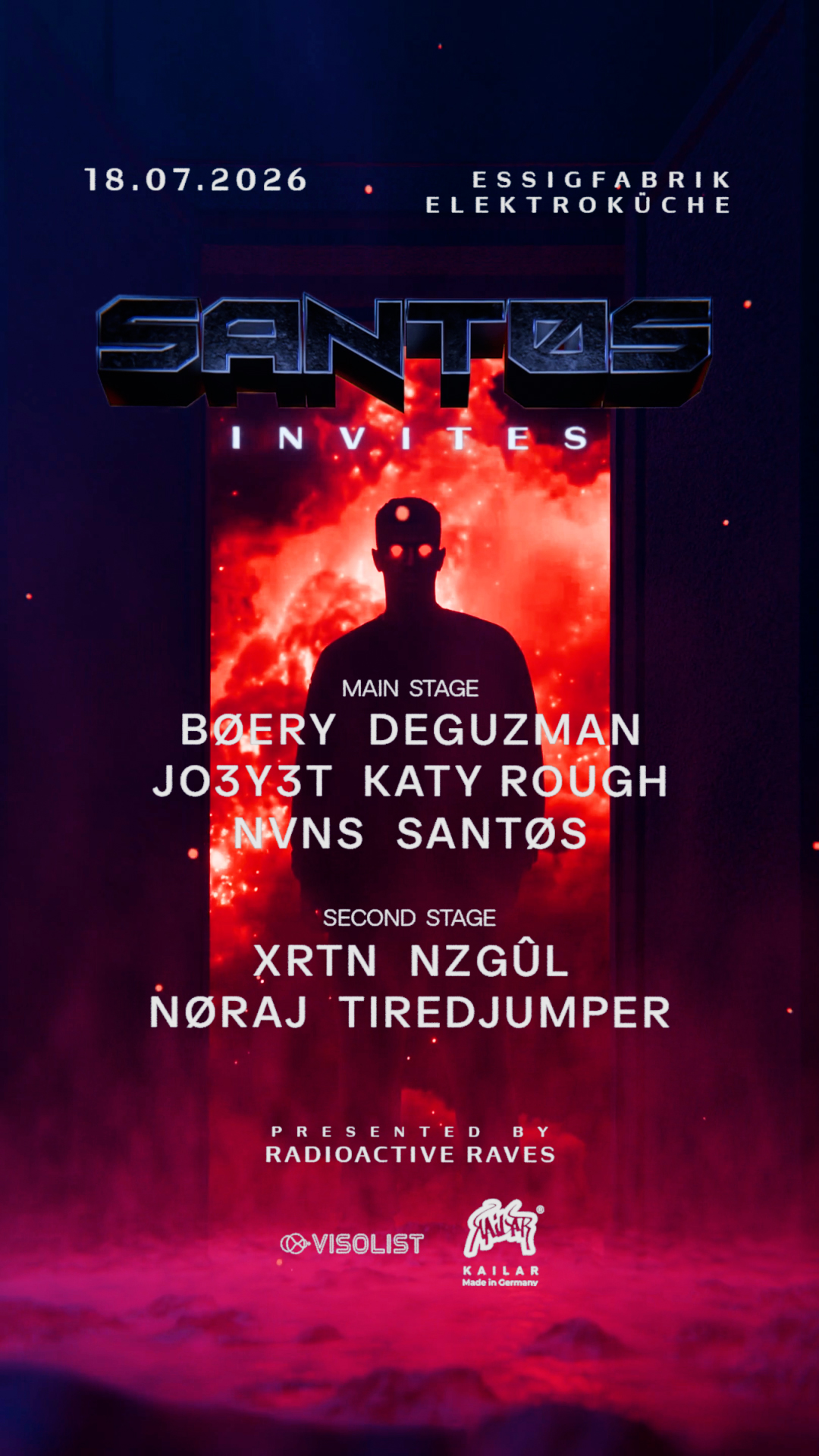Radioactive SANTØS INVITES — Essigfabrik, Кёльн