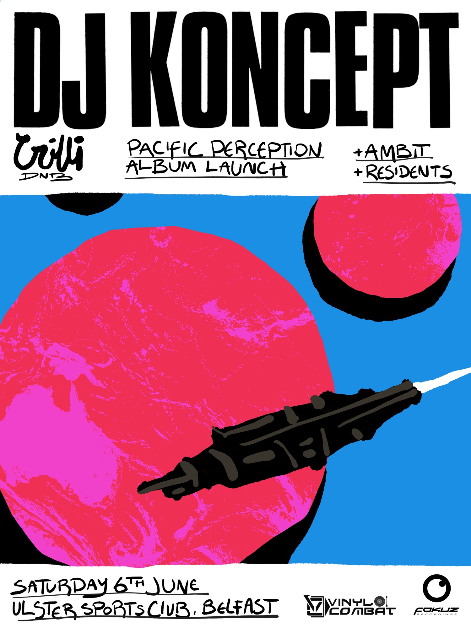 Crilli DNB presents: DJ Koncept Pacific Perception LP launch