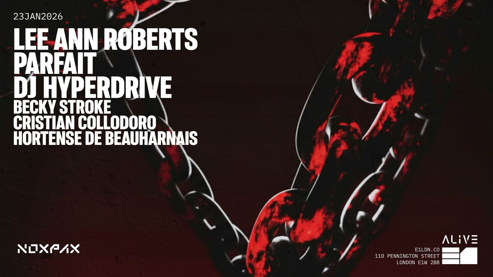 ALIVE: Lee Ann Roberts, Parfait, DJ Hyperdrive