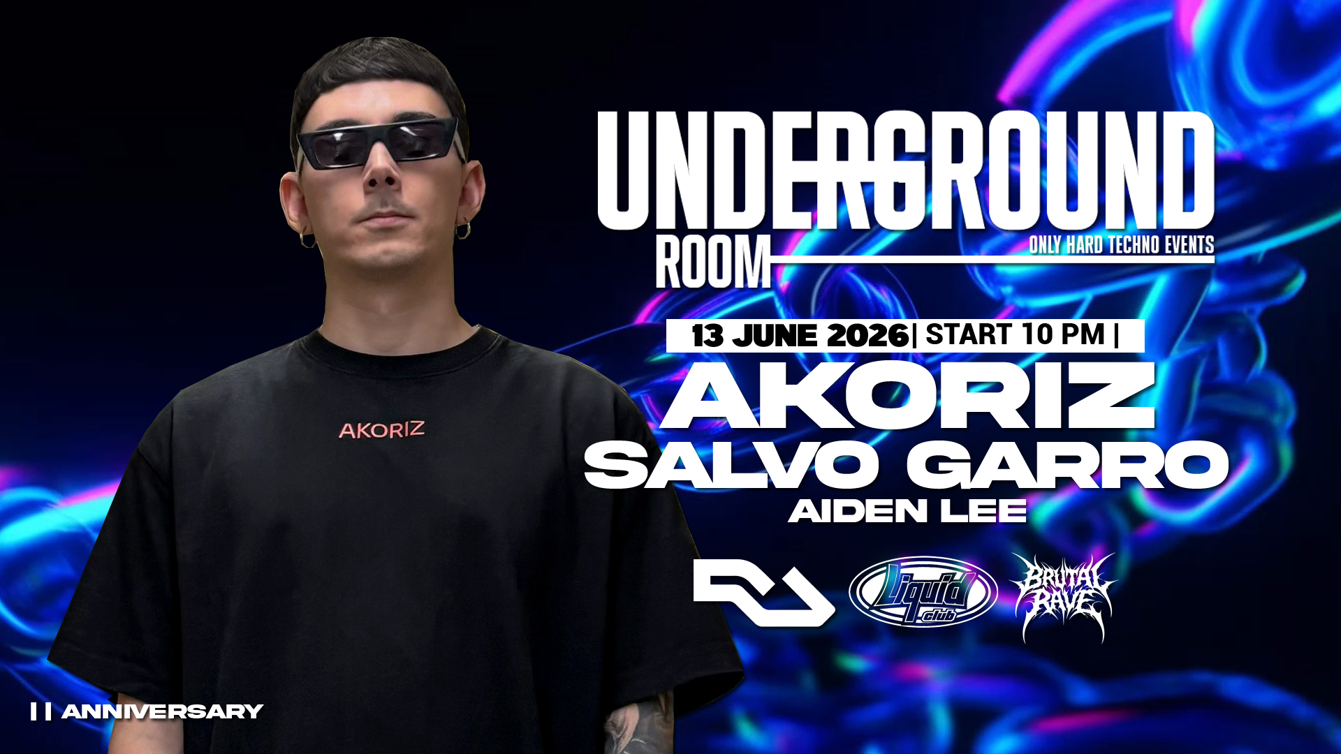 UNDERGROUND ROOM PRESENTS AKORIZ event in Liquid Club, Malta, Malta