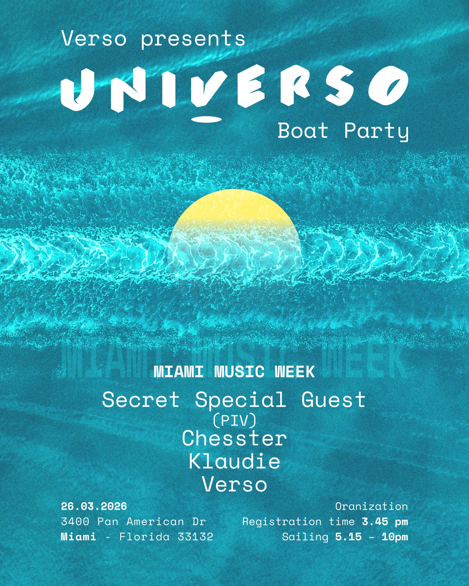 Verso presents: UNIVerso BOAT PARTY MMW