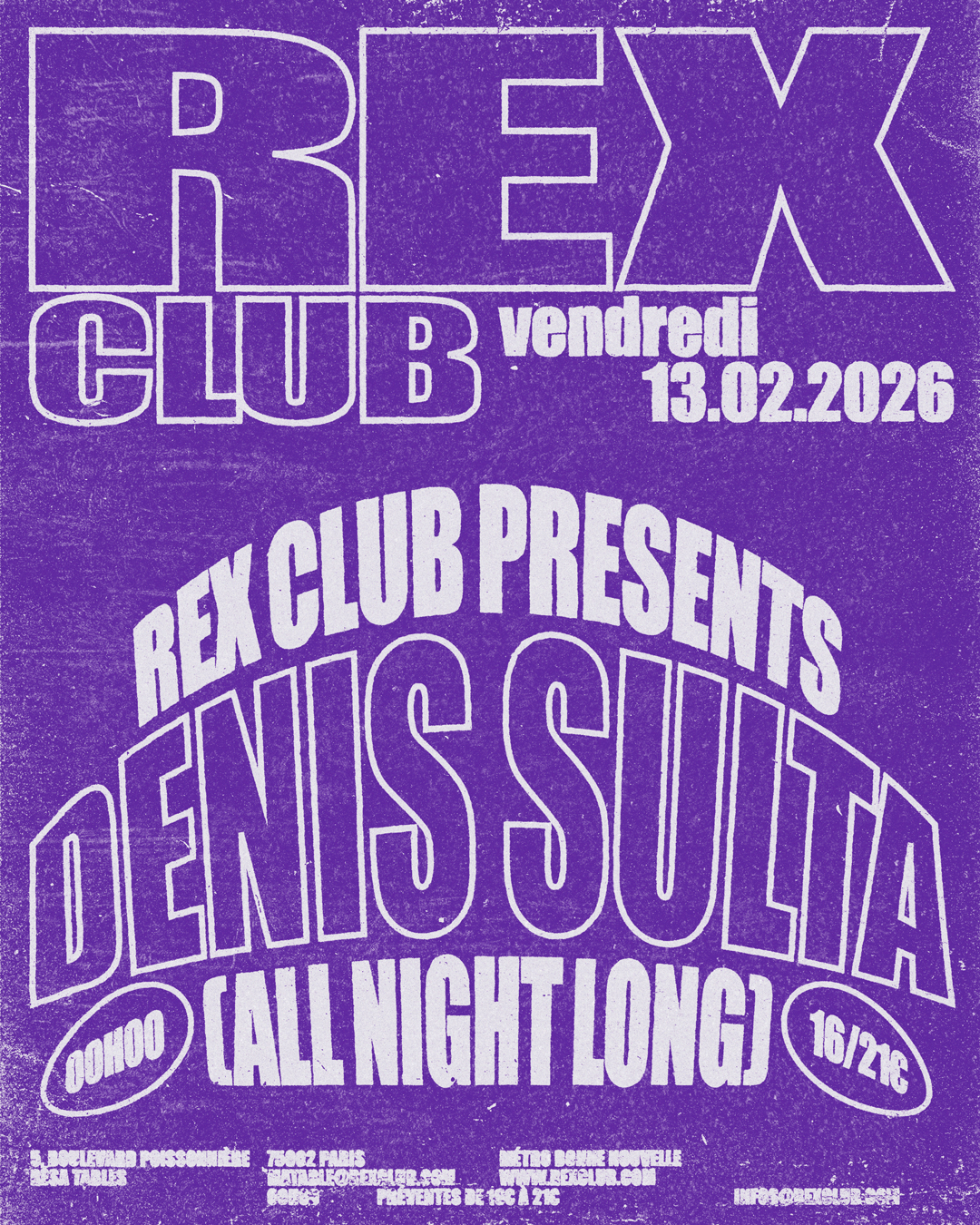 Rex Club presents: Denis Sulta all night long