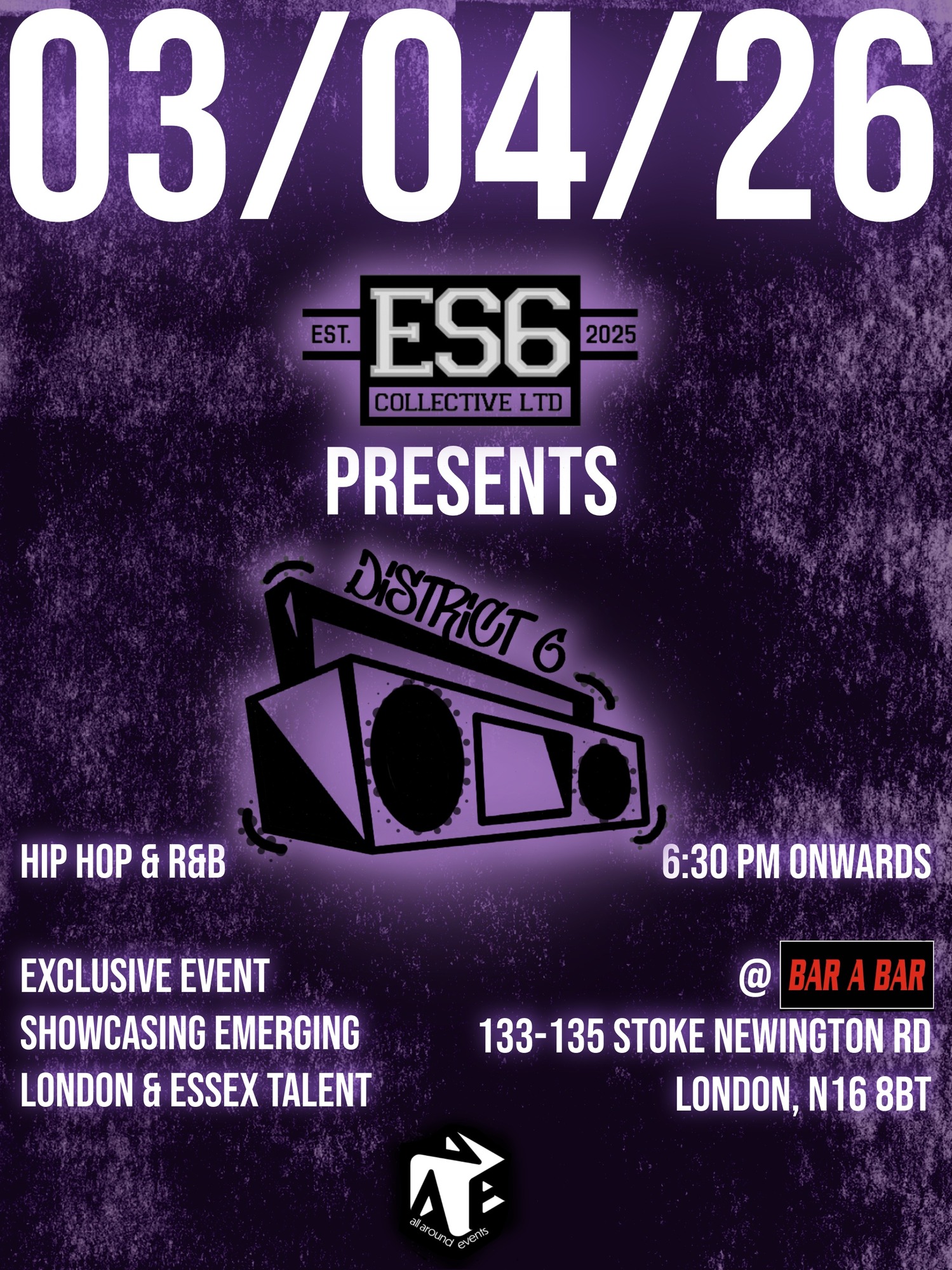District 6: Live Hip-Hop & R&B Artist Showcase - The ES6 Collective