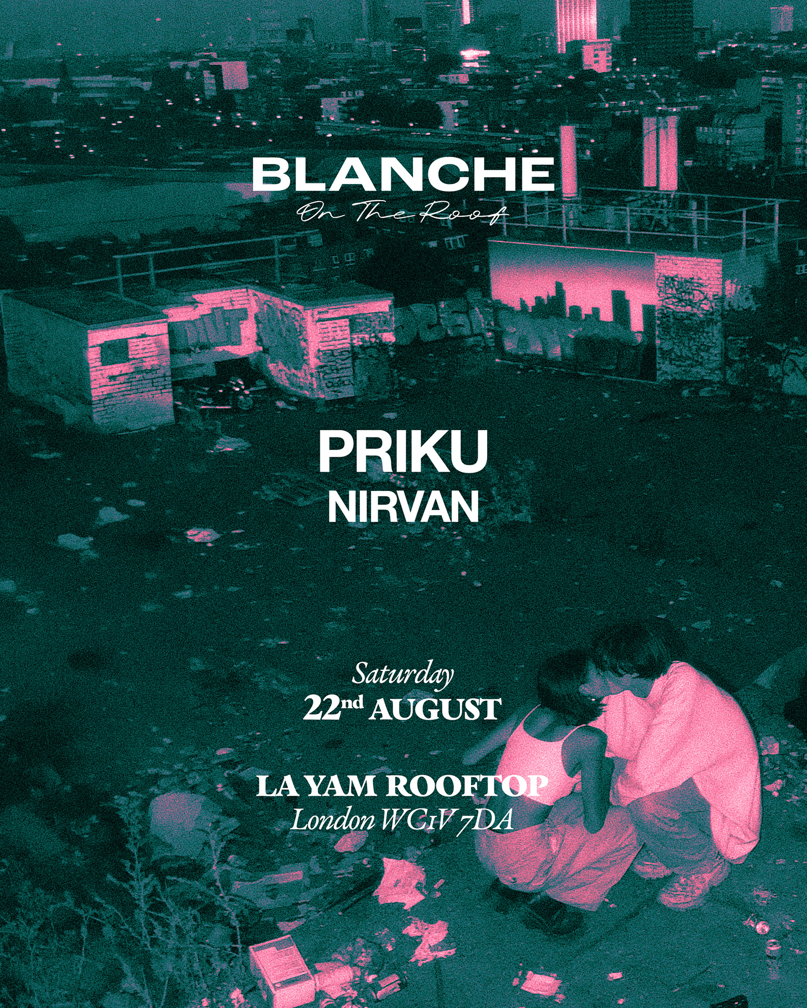 Blanche on the Roof with Priku