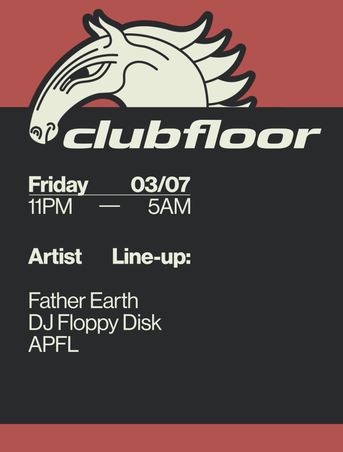 Clubfloor s Father Earth, DJ Floppy Disk, Apfl — Goldener Reiter, Mnichov