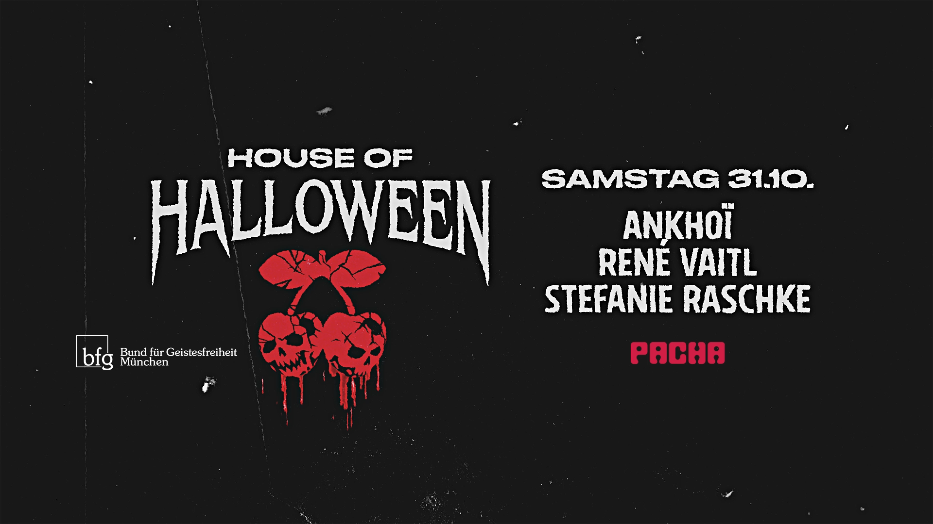 Halloween House with Ankhoï, René Vaitl, Stefanie Raschke flyer